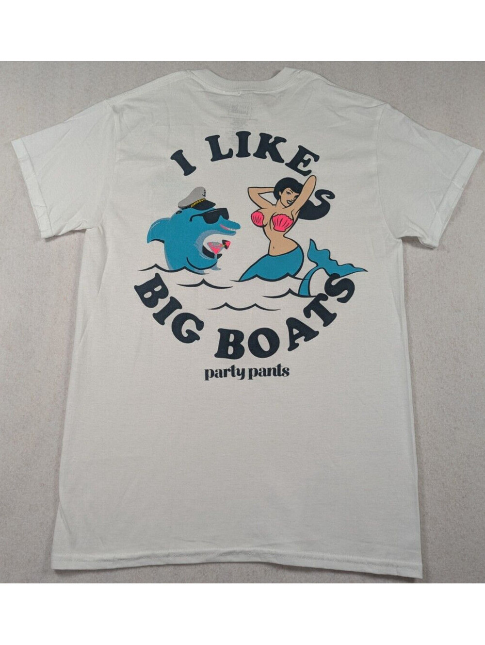 Party Pants - I Like Big Boats Graphic Tee -  Size S